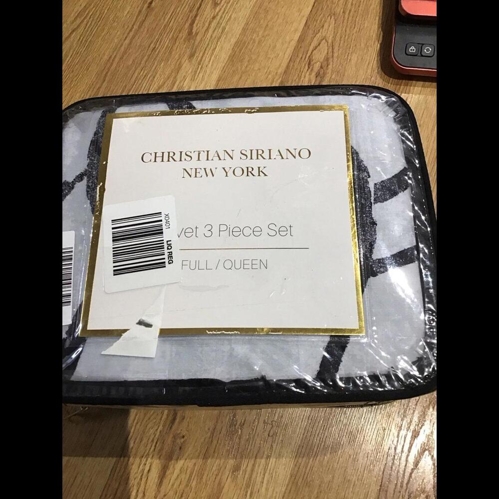 Christian Siriano full queen duvet cover set, new, jcpenny